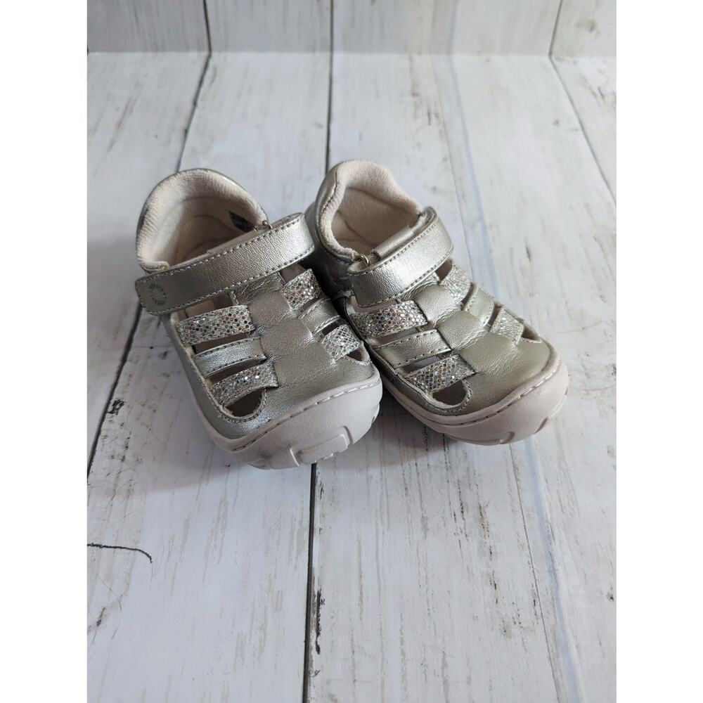 Ugg Kolding Gold Silver Sparkly Sandals Toddler Size 6